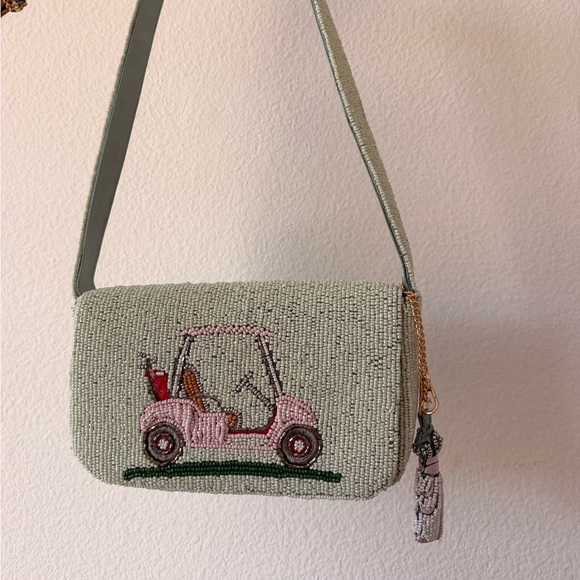 REVOLVE Handbags - Beaded Golf Cart Design Bag